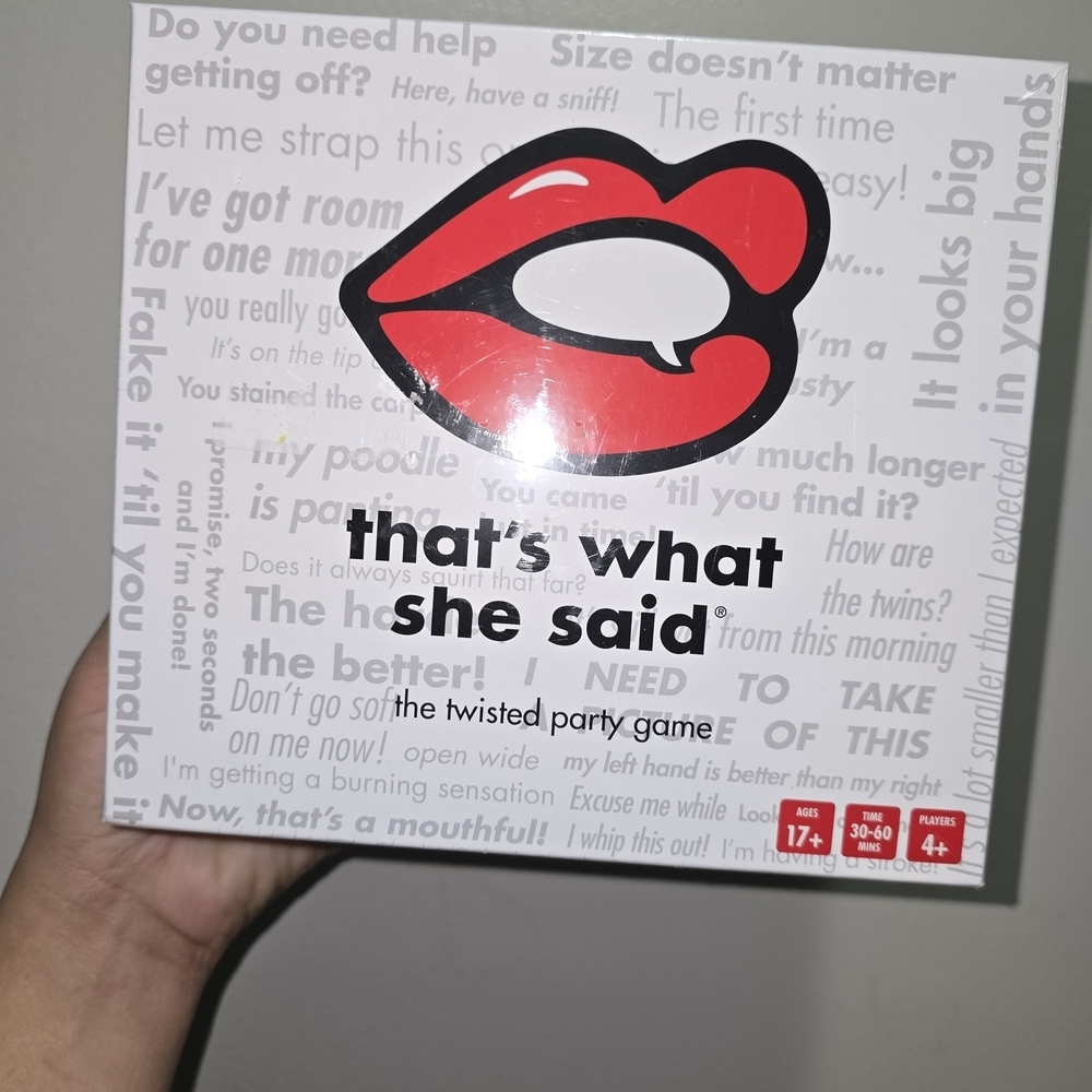 That's What She Said Party Game - Red and White - Picture 3 of 6